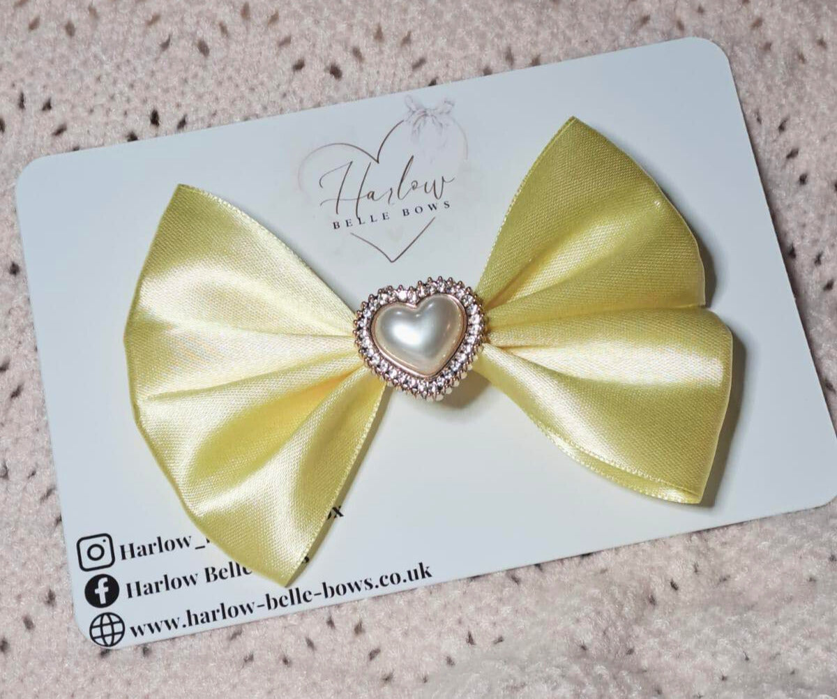 Lemon Satin Bow ♥︎