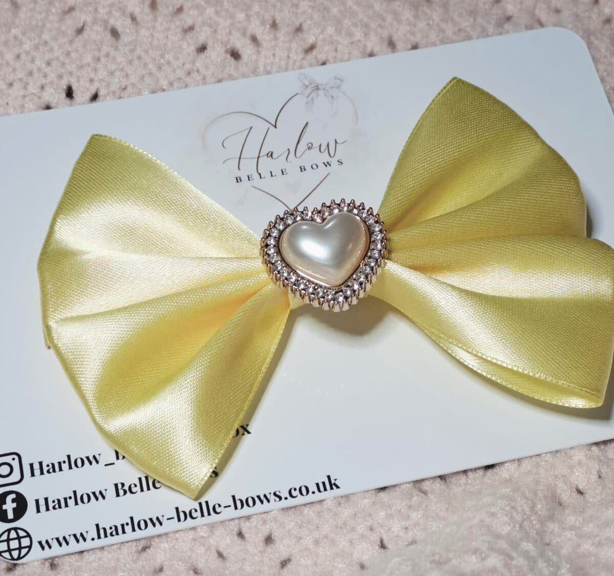 Lemon Satin Bow ♥︎