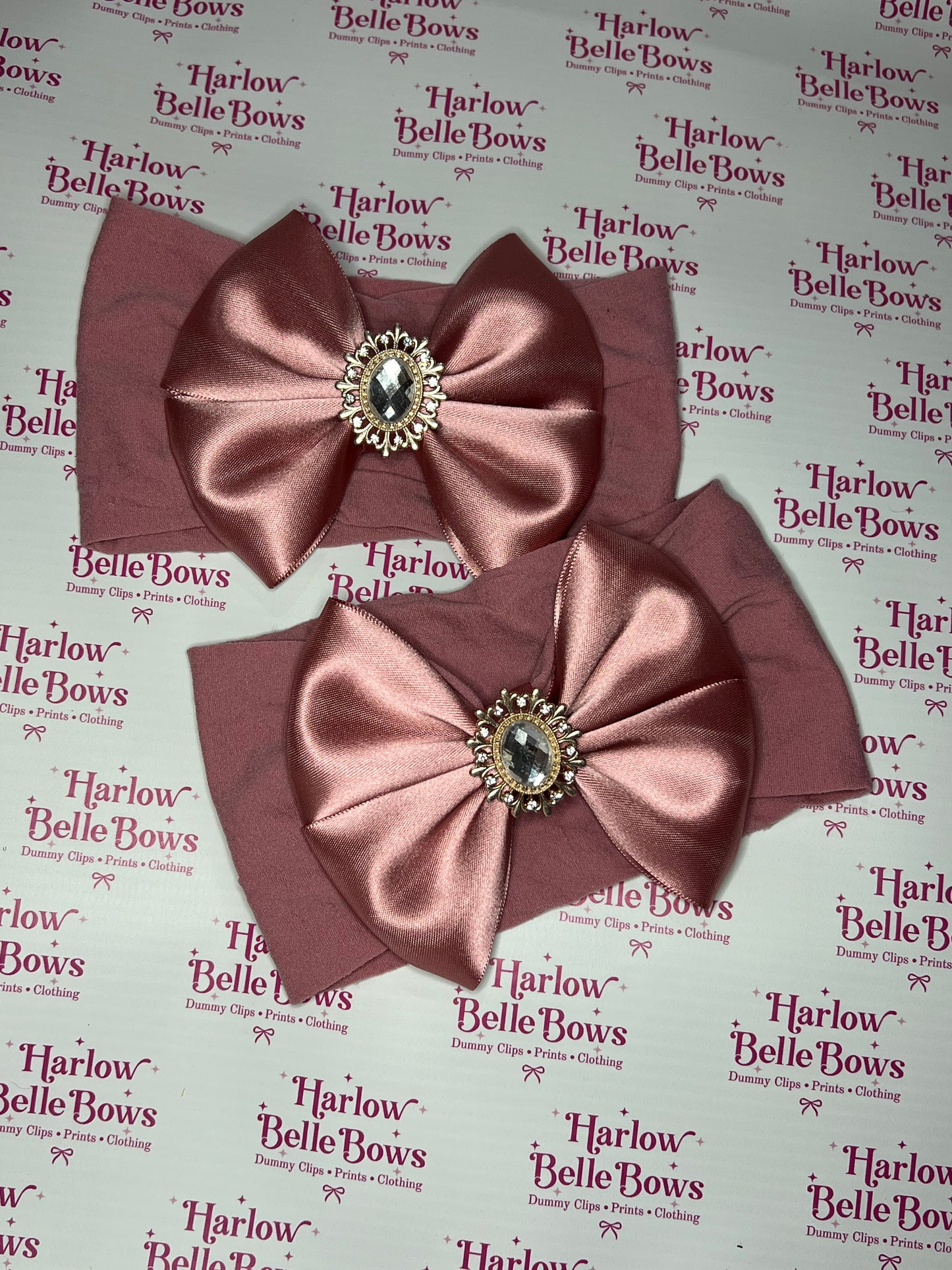 Dusky Pink Baby Headband - Adorable Aria Collection ♥︎