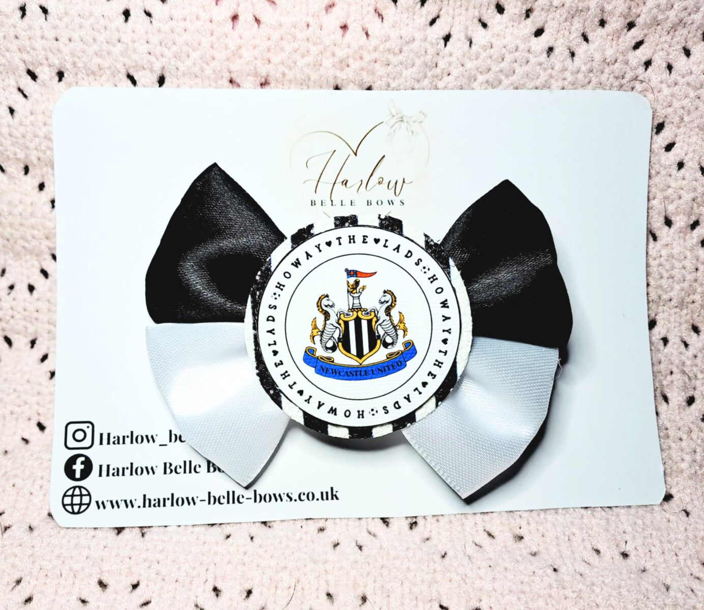 NUFC Satin Clip ♥︎