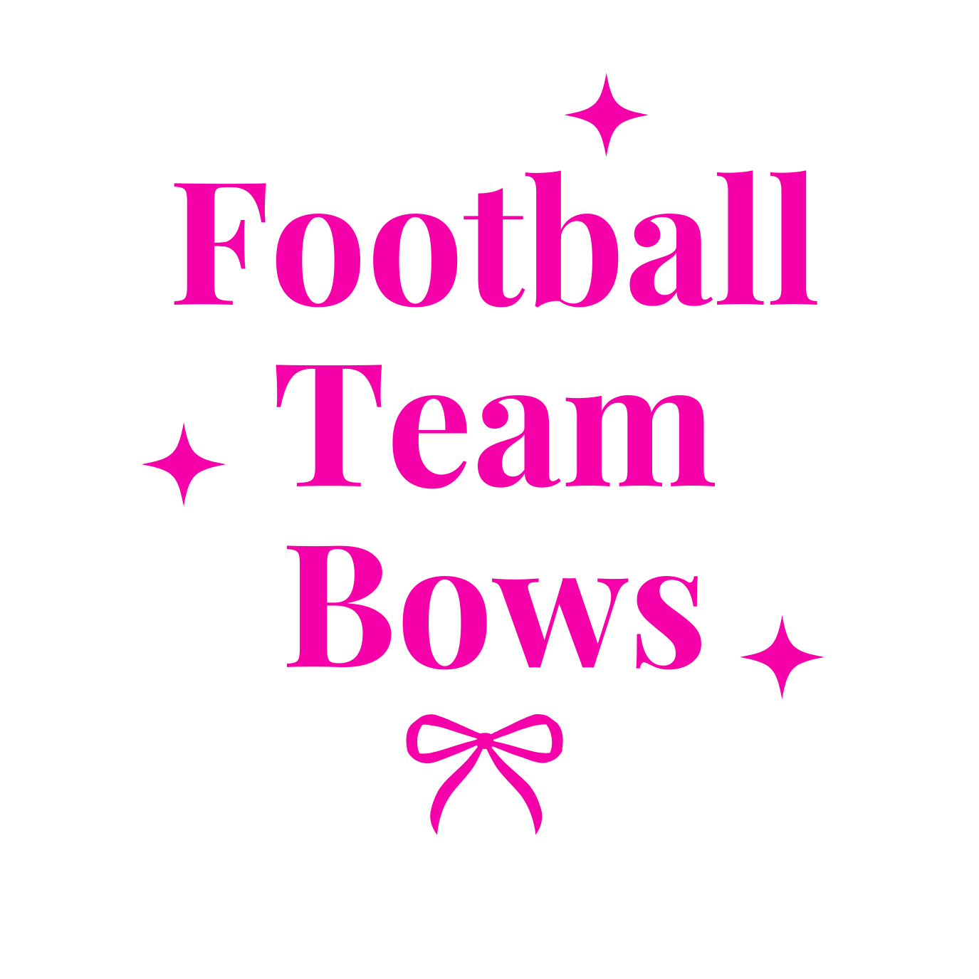 Football Team Bows ♥︎