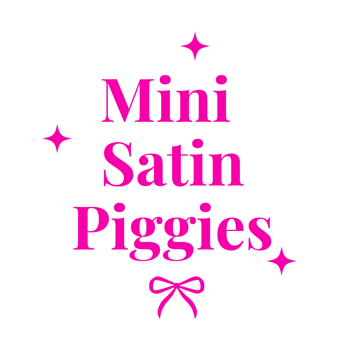 Mini Satin Piggies  ♥︎