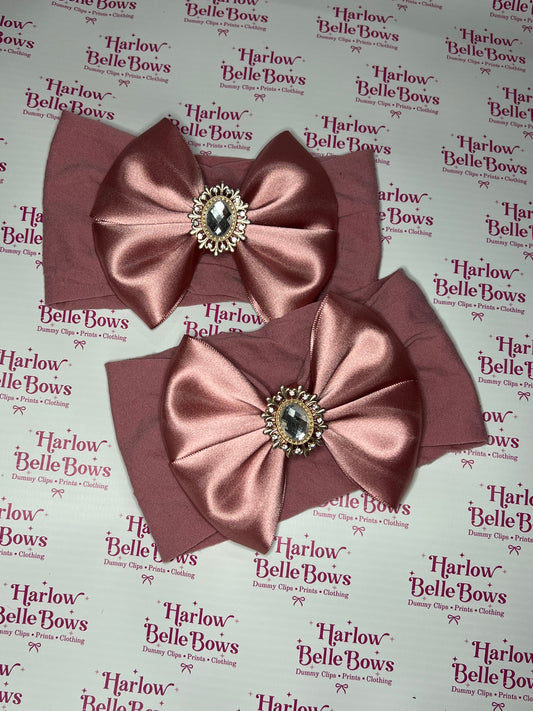 Dusky Pink Baby Headband - Adorable Aria Collection ♥︎