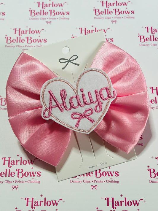 Bow Personalised embroidery bow ♥︎