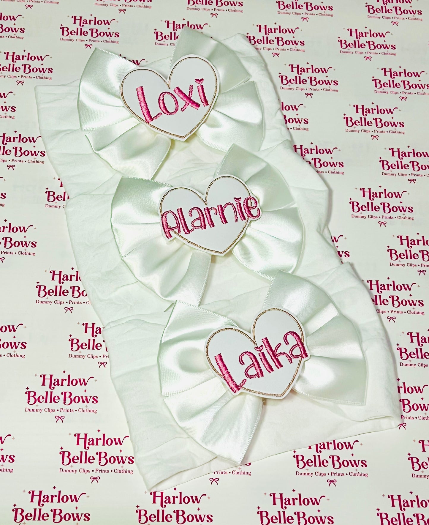 Personalised Embroidery Bow ♥︎