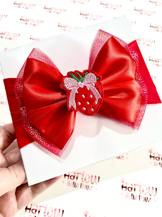Strawberry Baby Headband  ♥︎